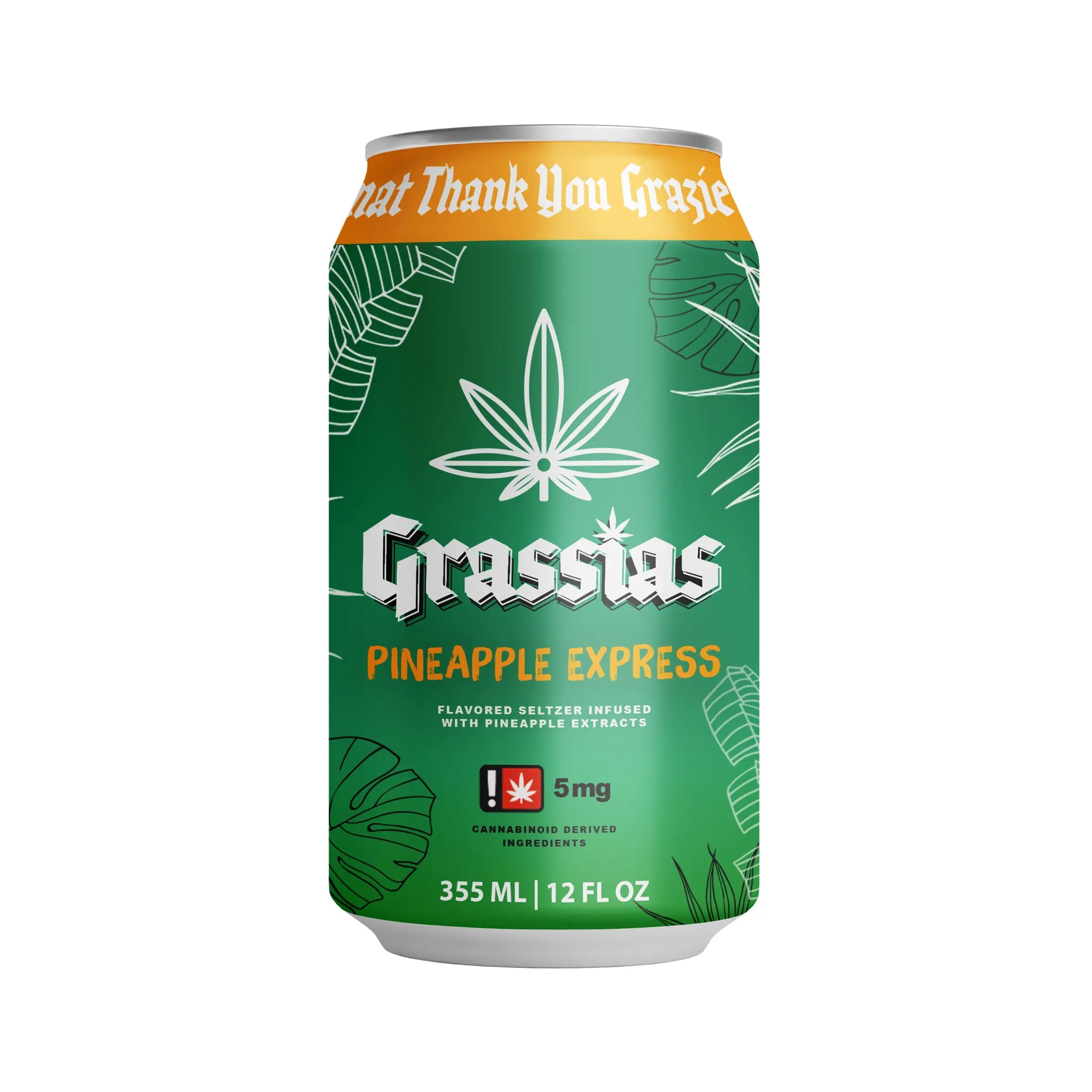 Pineapple Express THC Seltzer Florida | Hemp Drink Grassias